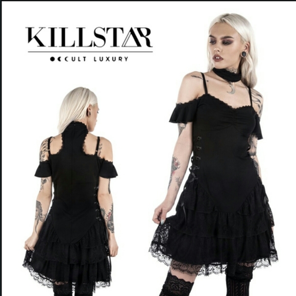 Goth Moon Witch Dress Hot Topic Dolls Kill Lolita - Picture 4 of 4